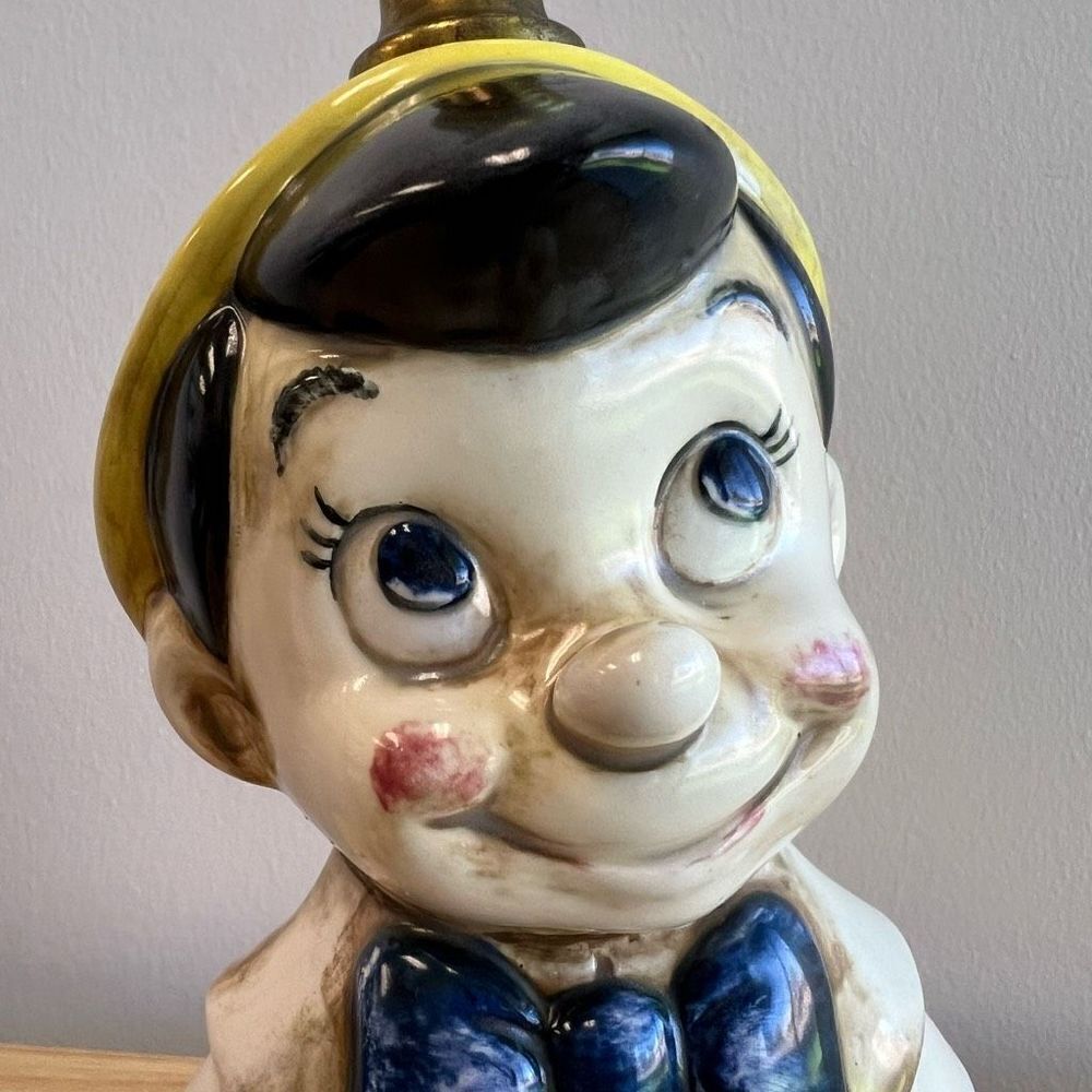 Vintage 70’s Walt Disney World Productions Pinocchio Portable Lamp Rare Tested - Picture 5 of 15